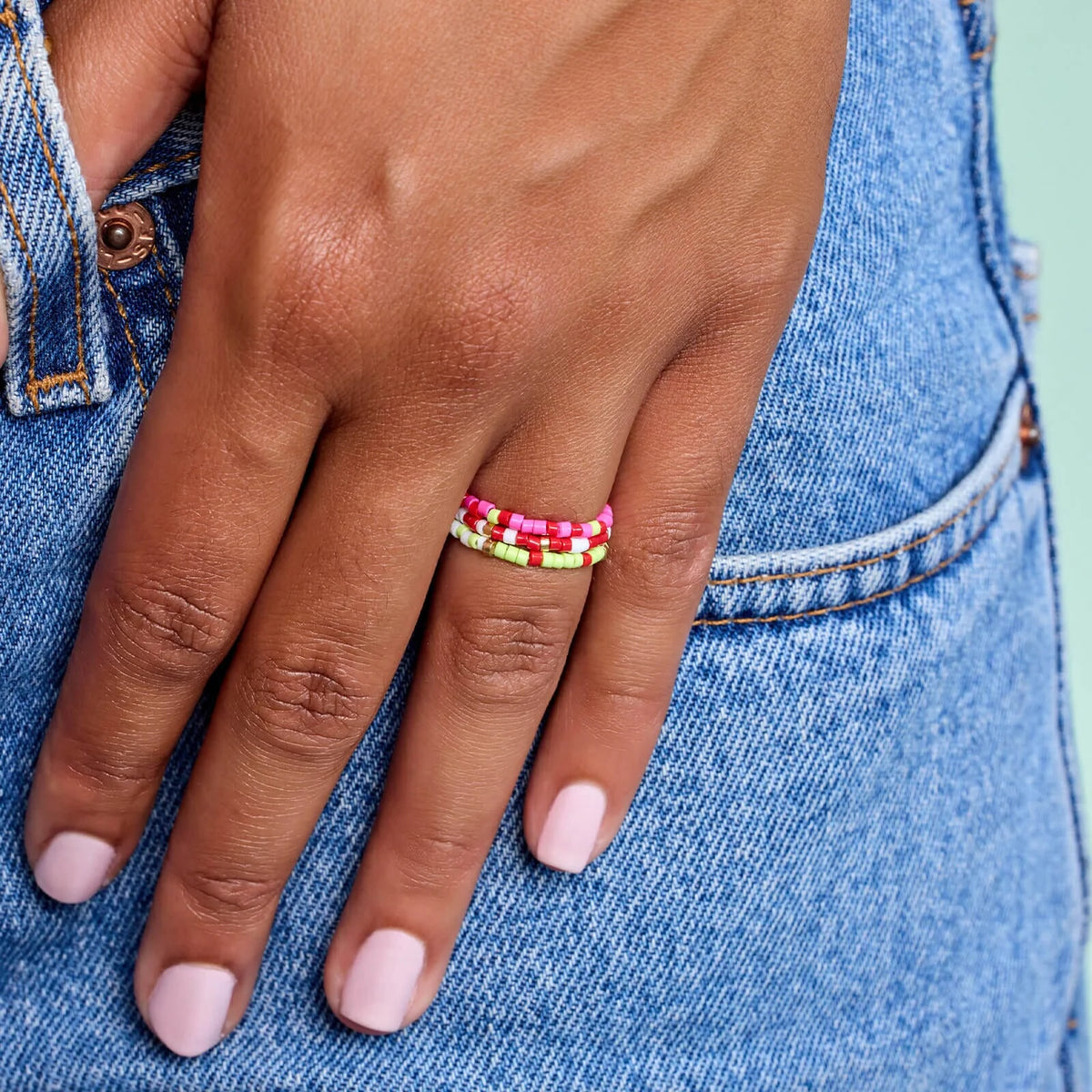 Merry Merry Stretch Ring Set of 3